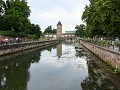 zicht op le Pont Couvert