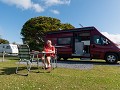 Heerlijk buiten eten in Anchor Camping (Castlegreg