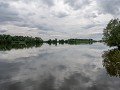 zicht op de Donau van op het jaagpad aan Camping A