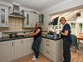 chillen in de keuken