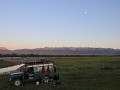 Kazachstan: De bergen in de verte horen bij Kirgiz