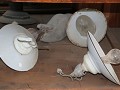 prachtige decoratieve lampen zijn behouden gebleve