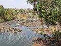 zicht okavangorivier in poppafalls vanuit onze bun