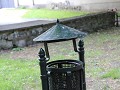 zelfs de vuilbakken in het park zijn gestilleerd
