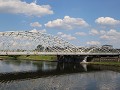 de brug over de rivier die kazimierz verbindt met 