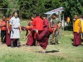 Einer der Nationalsports Bhutans ist Pfeilschiesse
