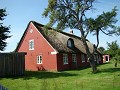 Alle Häuser haben Strohdächer in Fanö!