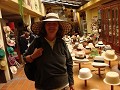 Im Museum und Laden der Sombreros (Panamahuete)in 