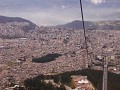 Sicht auf Quito von 4100 Meter ueber Meer