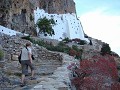 Der Aufstieg ins Felsenkloster Chosowiotissa ist b