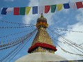 Das Auge des Buddahs. Swyaambhunat Tempel (Stupa)a