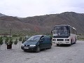 Weg Bishkek - Cholpon-ata met onze bus.