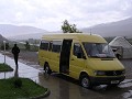 Weg Cholpon-ata - Bishkek met ons nieuw minibusje 