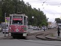 Novosibirsk, de goede oude Russische tram ... onbr