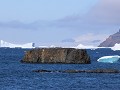 Antarctica, Brown Bluff, voor de kust  