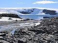 Antarctica, Hope Bay, Plancius voor anker in de ba