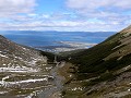 Ushuaia, wandeling Glaciar Martial, uitzicht op Us