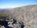 PN Quebrada del Condorito, uitzicht op de kloof aa
