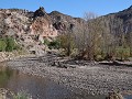 Cañon del Atuel, Río Atuel, aan onze slaapplaats
