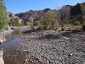 Cañon del Atuel, Río Atuel, aan onze slaapplaats