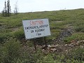 Dempster Highway dag 4, de weg dient ook als  land