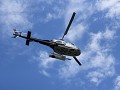 Wood Buffalo NP, Peace River, helikopter met range