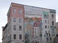 Quebec - oude stad, prachtige muurschildering