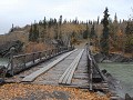 Alaska Highway - historische houten brug over de C