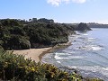 Chiloé, Fuerte Ahui, uitzicht op zee  