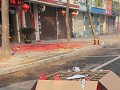 Wuyuan, vuurwerk tijdens Chinees Nieuwjaar