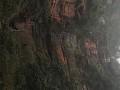 Chishui, Shizhangdong, auto voor de hoge rotswand