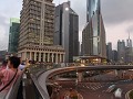 wandelpromenade doorheen Pudong financieel centrum