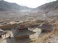 Xiahe, uitzicht op het stadje