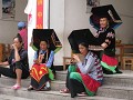 traditionele kledij in de straten van Qiaotou