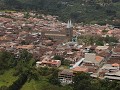 Jardín, uitzicht op het dorp, bij Cristo Rey beeld
