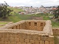 uitzicht op dorp Ingapirca, van op Ingapirca, Inca