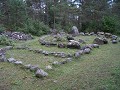Muhu eiland - prehistorisch kerkhof te Mäla