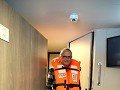 Plancius, zwemvest aan voor evacuatie oefening