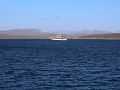 Falklands, aankomst in Stanley Harbour, pijlinktvi