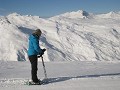 de ski's gewisseld voor een tochtje met de sneeuwr
