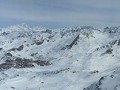 uitzicht tijdens het skiën in Les 3 Vallées