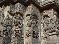 Halebeedu - Hoysaleshwara tempel - bewerkte muren