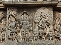 Halebeedu - Hoysaleshwara tempel - muur