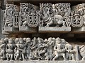 Halebeedu - Hoysaleshwara tempel - verscheidenheid