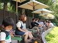 Hakone open air museum, gezellig samen aan het het