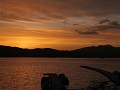 Zonsondergang Hibara-ko meer