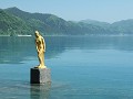 Lake Tazawa - Tatsuko, gouden beeld