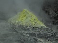 Mt. Lo - actieve vulkaan, het dampende lavaveld aa