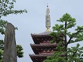Tokyo, pagoda Senso-ji tempel