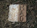 gevaar voor landmijnen, markeringssteen van de doo